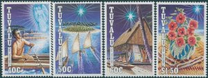 Tuvalu 1992 SG660-663 Christmas set MNH