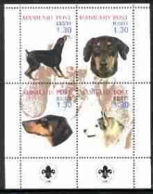 MANILAID - 2000 - Dogs #2 - Perf 4v Sheet - Mint Never Hinged-Private Issue