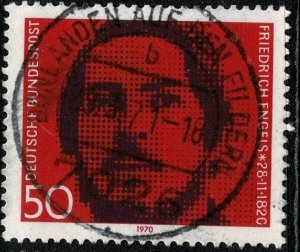 GERMANY 1970 150th BIRTH ANNIV. FRIEDRICH ENGELS USED (VFU) P.14 SG1566 SUPERB