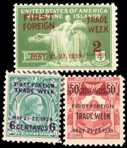 Philippines Scott 449-451 Mint never hinged.