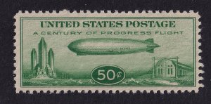 1933 Century of Progress Sc C18 Graf Zeppelin 50c MNH single Sc CV $75 (A