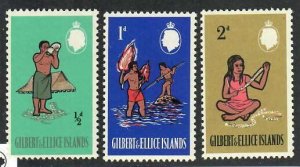 Gilbert & Ellice Islands; Scott 89-91; 1965; Unused; NH