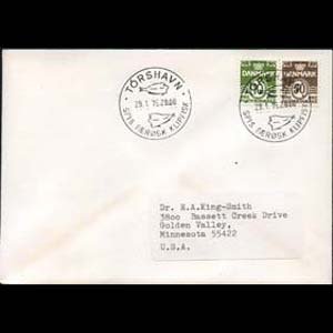 DENMARK 1972 - FDC - 318+494 Wavy Lines