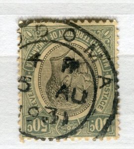 TANGANYIKA; 1927 early GV portrait issue fine used Shade of 50c. value