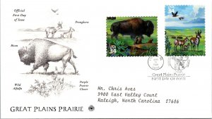 FDC 2001 SC #3506 Bison & Pronghorn - New York, Ny - Single - J2750