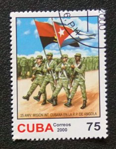 CUBA Sc# 4117  CUBAN MILITARY IN ANGOLA 2000  used / cancelled