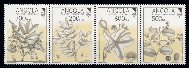 [66563] Angola 1992 Flora Medicinal Plants  MNH