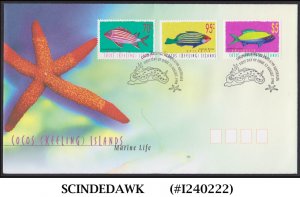 COCOS KEELING ISLANDS AUSTRALIA - 1998 MARINE LIFE / FISH - FDC