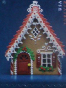 ​UNITED STATES-2013-SC#4820a CHRISTMAS GINGER BREAD HOUSES-BOOKLET OF 20 MNH