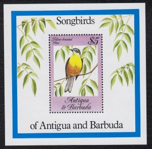 Antigua & Barbuda 1984 Yellow-Breasted Chat Mint MNH Miniature Sheet