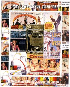 Congo 2000 MARILYN MONROE Magazine Cover Sheet Perforated Mint (NH) #2