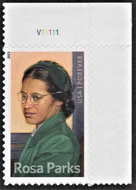 US 4742 MNH VF/XF 46 Cent Rosa Parks Forever Stamp Plate # Single