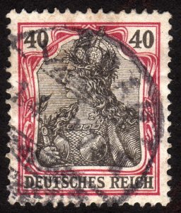 1902 Germany 40p, Used Germania, Sc 72