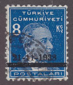 Turkey 815A President Mustafa Kemal Pasha O/P 1938