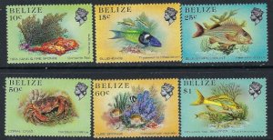 Belize 705a-11a MNH 1988 Marine Life, perf 13.5