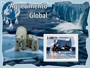 GUINE BISSAU 2010 SHEET GLOBAL WARMING RECHAUFFEMENT CLIMATIQUE gb10106b