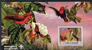 St Thomas & Prince Islands 2007 Birds #1 large perf s...