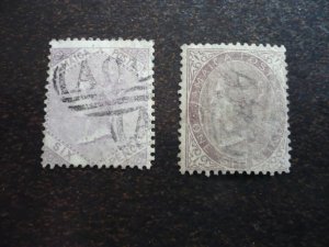 Stamps - Jamaica - Scott# 5-6 - Used Part Set of 2 Stamps