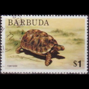 BARBUDA 1975 - Scott# 184 Tortoise $1 Used