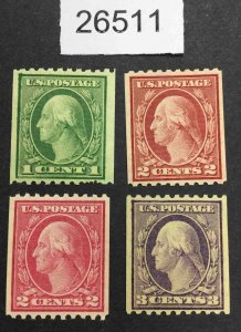 US STAMPS #486-489 MINT OG NH LOT #26511