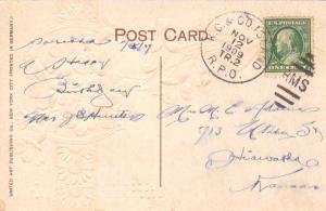 United States U.S. R.P.O.'s K.C. & Gd. Island 1909 913-G-1  PC  Small stain a...