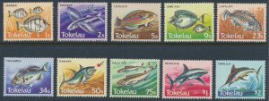 Tokelau Islands  SC# 104-113  MNH  Local Fish   see details & scans    