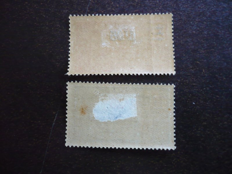 Stamps - Guadeloupe - Scott# 90-91 - Mint Hinged Part Set of 2 Stamps