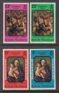 British Honduras 247-250 Christmas MNH VF