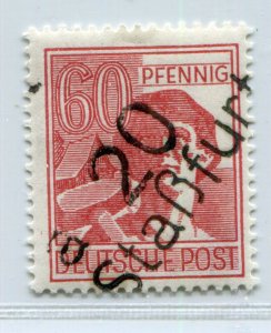 GERMANY SOVIET ZONE HOP BEZIRKSHANDSTEMPEL BEZIRK 20 RARE 60pf 179 IV MNH 160