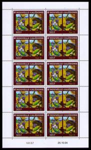 New Caledonia Pacific Painters Sheetlet of 10v issue 2004 SG#1338 MI#1349