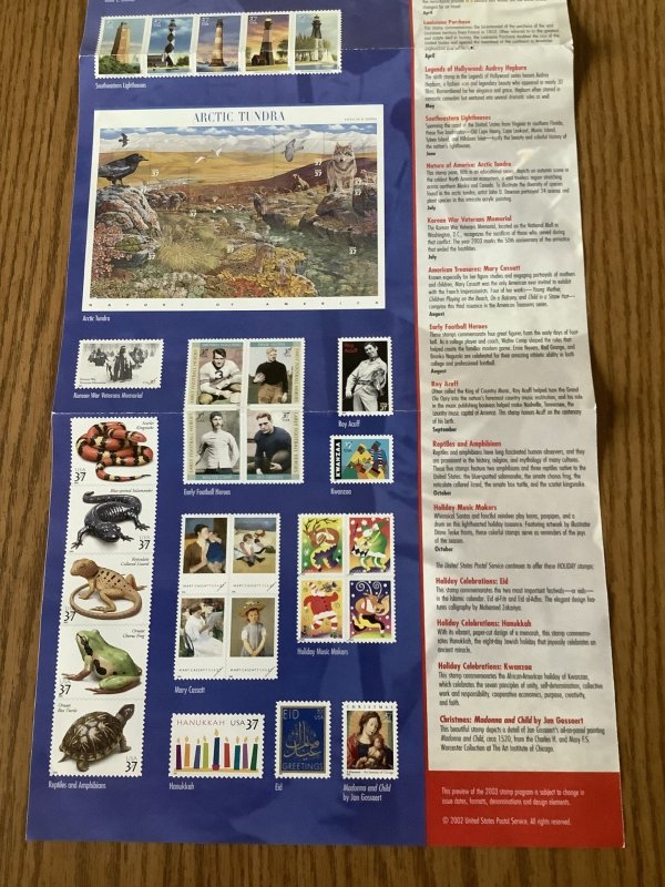 #2003 FDC USPS Stamp Program Poster (11216)