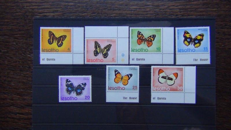 Lesotho 1973 Butterflies set MNH 