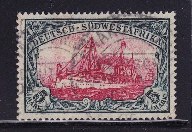 S.W. Africa Scott # 25 VF used neat cancel nice color cv $ 160 ! see pic !