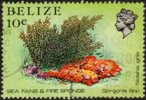 Belize 705 - Used - 10c Sea Fans / Fire Sponges (1984) (cv $0.60) +