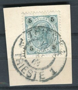 AUSTRIA; 1890s-1900s early F. Joseph issue fine used Full Postmark PIECE