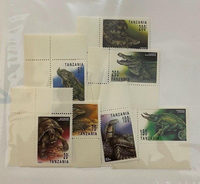 Souvenir Sheet Tanzania Scott #1128-1134 set nh