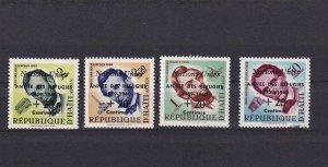 SA12e Haiti 1959 Abraham Lincoln Overprinted and Surcharged mint stamps