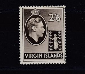 British Virgin Islands KGVI 1938 2s 6d Chalky Paper SG118 MLH J2326