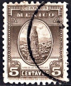 Mexico SC#710 5¢ Torre de los Remedios near Mexico City (1934) Used