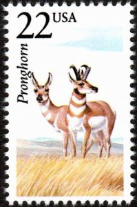 United States 2313 - Mint-NH - 22c Pronghorn Antelope (1987) (cv $1.00)