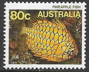 AUSTRALIA 1984-86 80c Pineapple Fish Marine Life Issue Sc 917 MNH