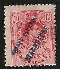 Spanish Morocco, 16, mint, hinged, 1909. (s492)