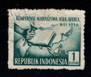 Republic of Indonesia Scott 423 Used Asia-Africa student conference key stamp