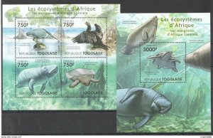 2011 Togo Marine Life Ecosystemes Central African Mangroves Bl+Kb ** Tg1003