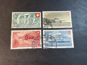 SWITZERLAND # B162-B165--USED----COMPLETE SET--SEMI-POSTAL--1947