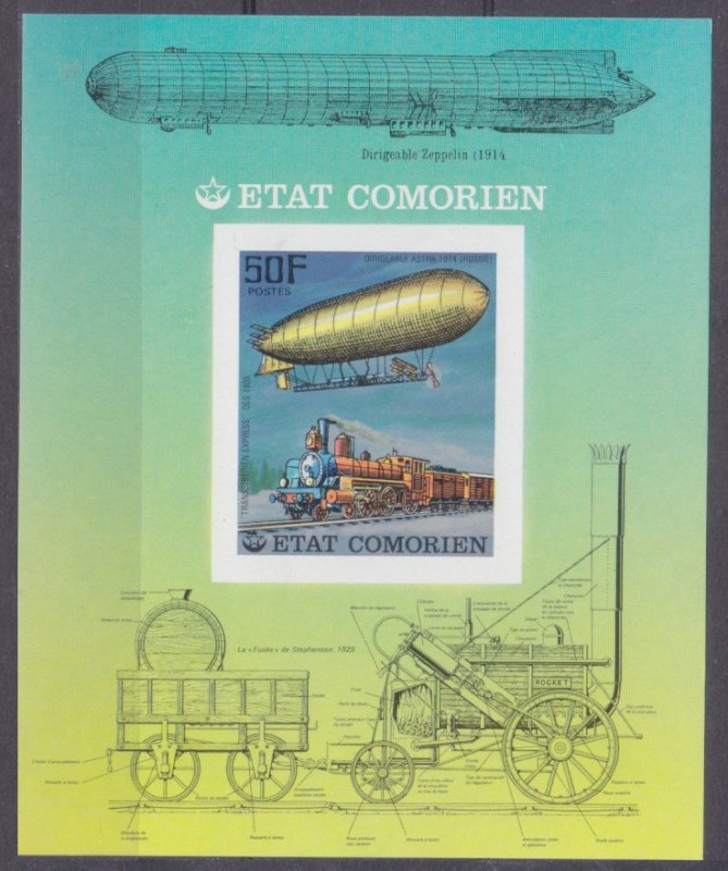 1977 Comoro Islands 341/B86b Zeppelin 6,00 €