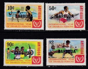 Barbuda # 522-525, Year of the Disabled, NH, Half Cat.