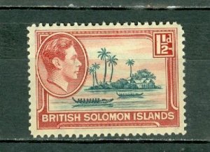 SOLOMON ISL 1939 GEO VI  #68 MNH...GUM TONING