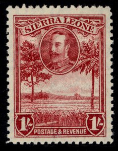 SIERRA LEONE GV SG163, 1s lake, LH MINT.