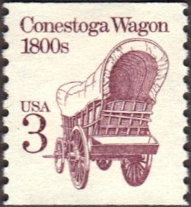US Used 3 cent Scott# 2252a Conestoga Wagon VF